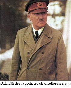 Adolf Hitler, appointed chancellor in 1993