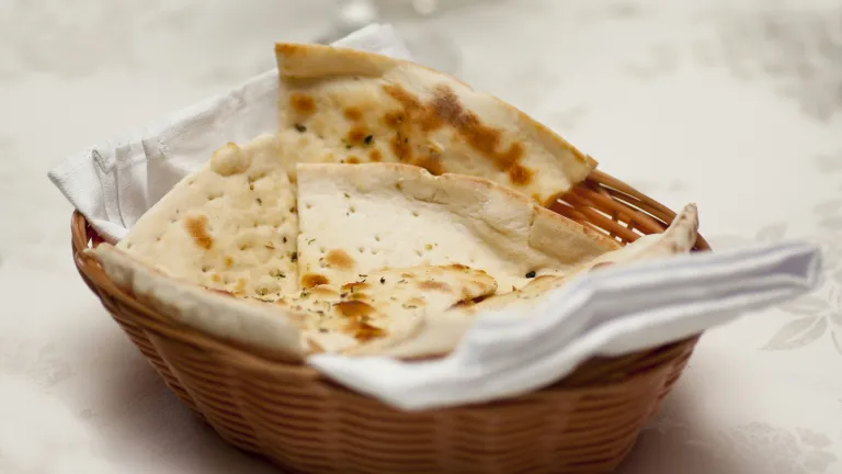 A basket of unleavened bread.