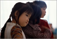 Three little Chinese girls.